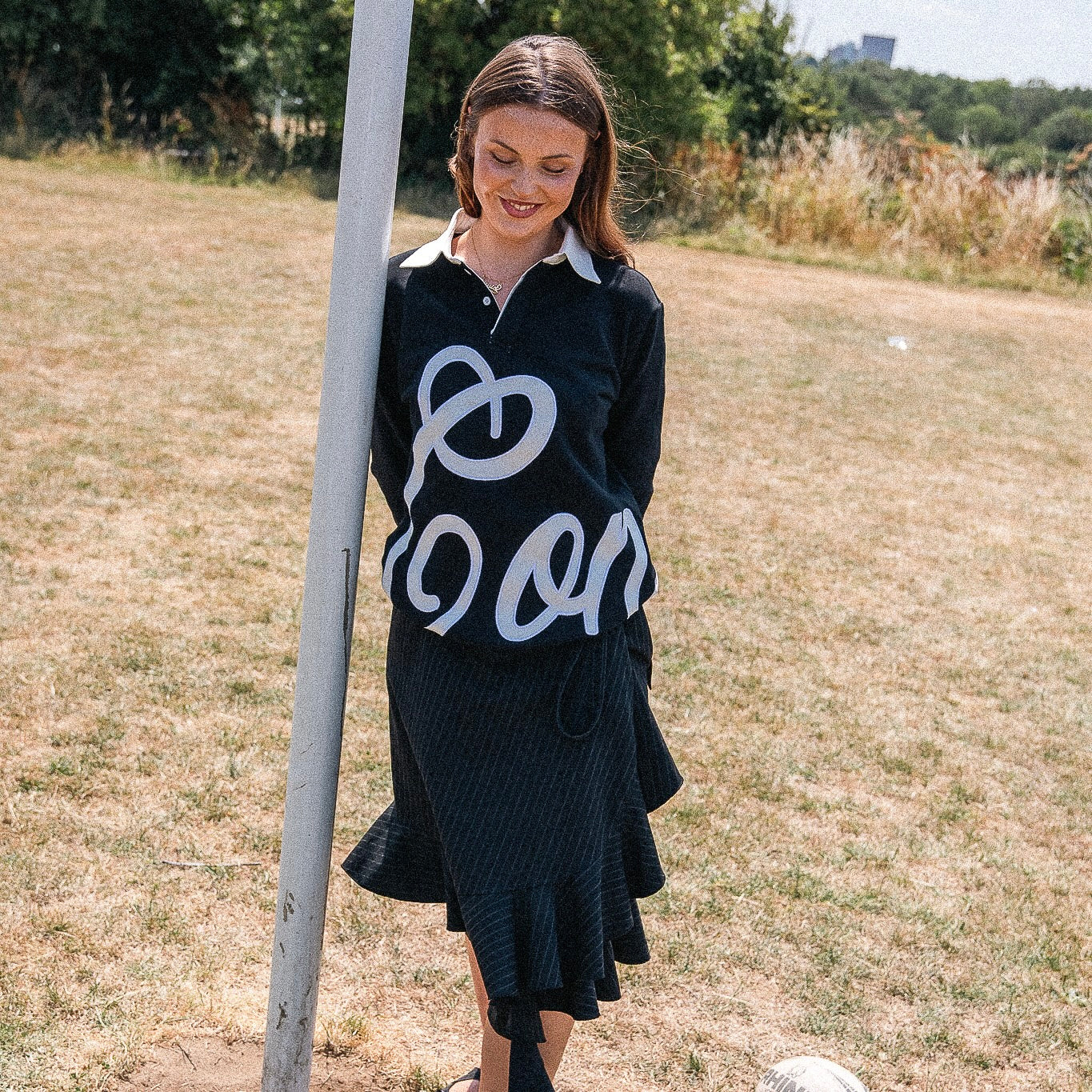 ALL BLACKS SPELL-OUT POLO
