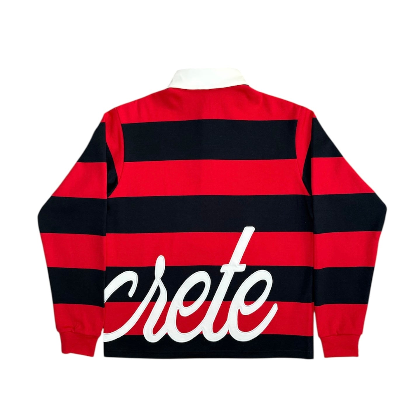 RED STRIPES SPELL-OUT POLO
