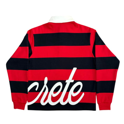 RED STRIPES SPELL-OUT POLO